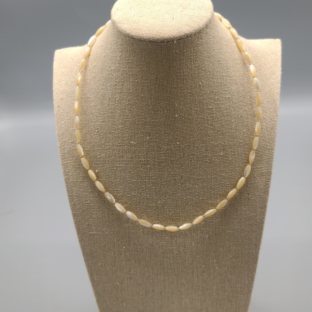 Long beads pearls Necklace 17"